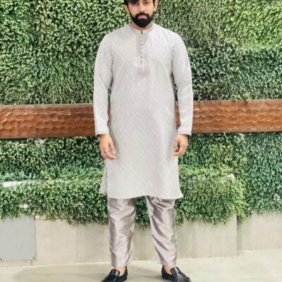 Grey Formal Mens Pakistani suits wholesalers in pakistan