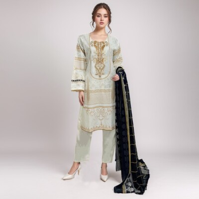 Off-white 3pc ladies Pakistani suits wholesalers in canada