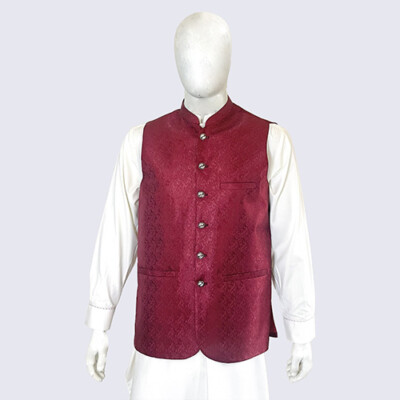 Red Pakistani men’s waistcoat canada