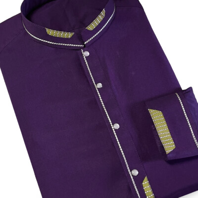 Deep purple designer pakistani mens wholesale shalwar kameez canada