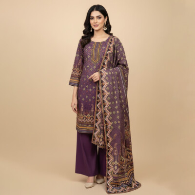 Magenta Wholesale Pakistani Lawn Salwar Kameez Canada