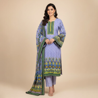 Pastel Purple Wholesale Pakistani Lawn Salwar Kameez Canada