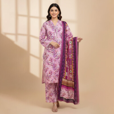 Pink Flare Wholesale Pakistani Lawn Salwar Kameez Canada