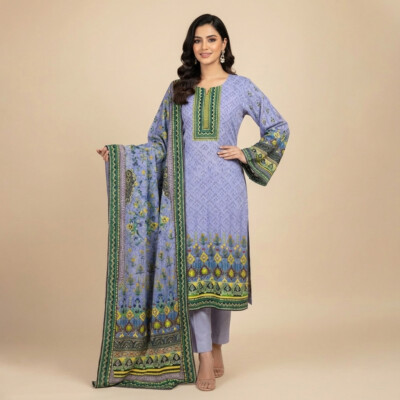 Pastel Purple Wholesale Bin Saeed Lawn Suit Canada
