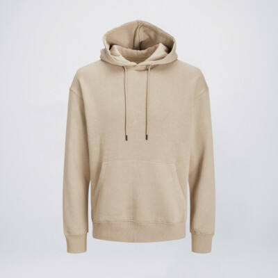 Beige pullover hoodie wholesale