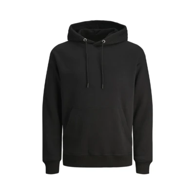 Black 80% Cotton 20% Polyester Hoodies Wholesale