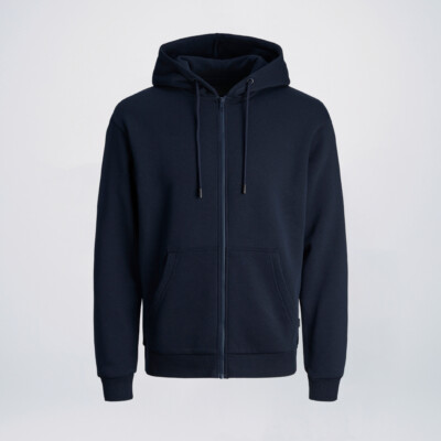 Dark Navy full cottn hoodie wholesale