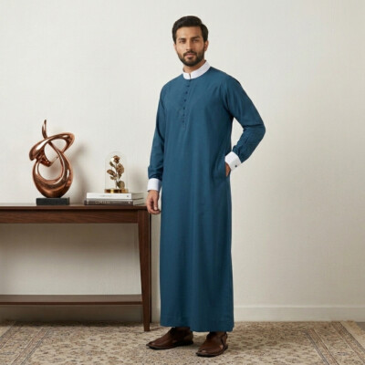 Designer Slate Blue Mens wholesale thobes