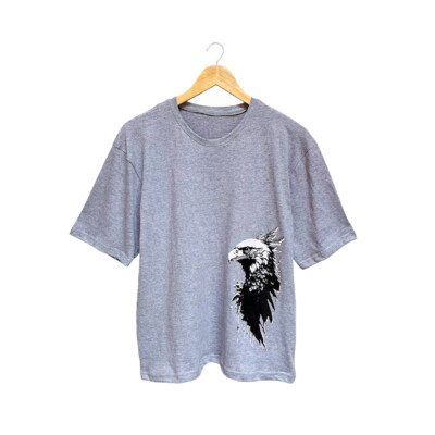 Grey Custom Design T-shirts Wholesale