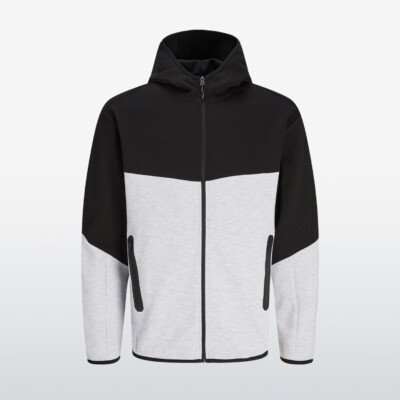 Light Grey Melange Custom wholesale Hoodies