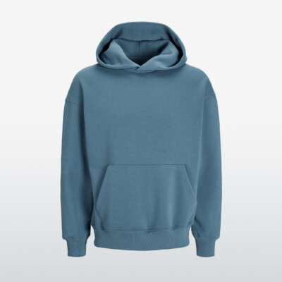 Ocean blue wholesale blank hoodies