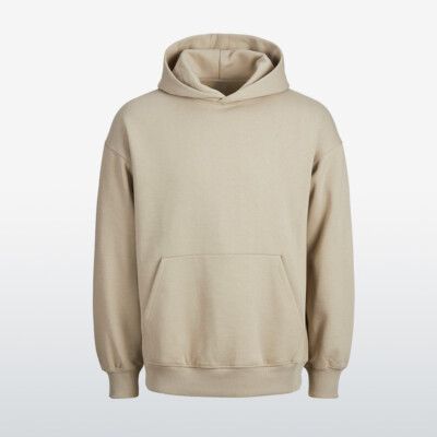 Silver beige wholesale blank hoodies