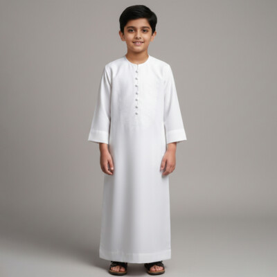 White Arab Omani kids wholesale thobe