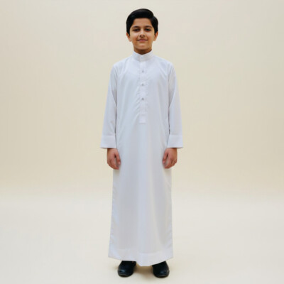 White Saudi kids wholesale thobe