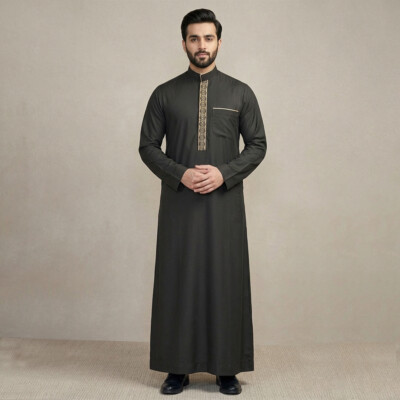 black golden Men's Thobes Wholesale