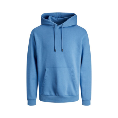 blue 80% Cotton 20% Polyester Hoodies Wholesale