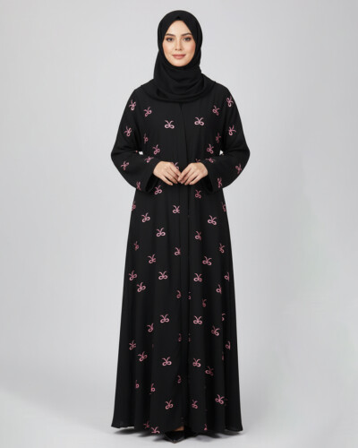 Black Embroidered wholesale abya