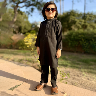 Black kids Pakistani Suits