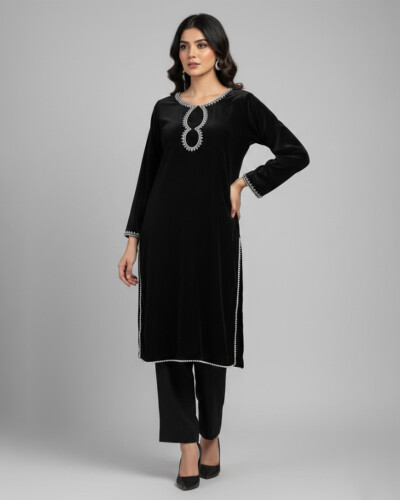 Black wholesale velvet suit