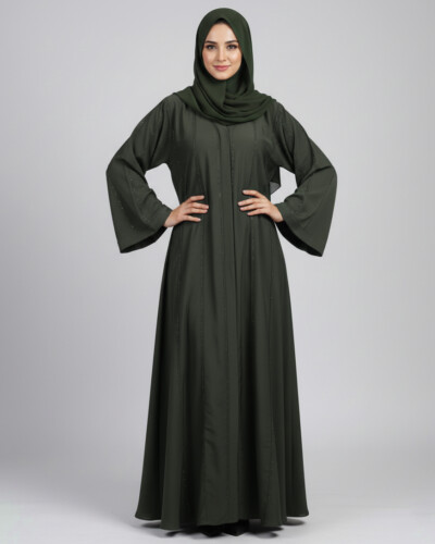 Dark Green Fancy wholesale abya
