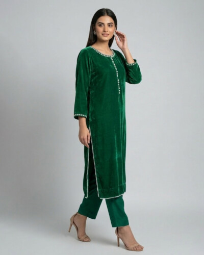 Emerald Green wholesale velvet suit
