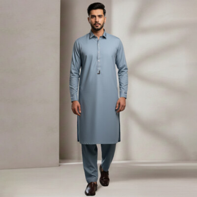 Mens Hit Grey Pakistani Clothes Calgary
