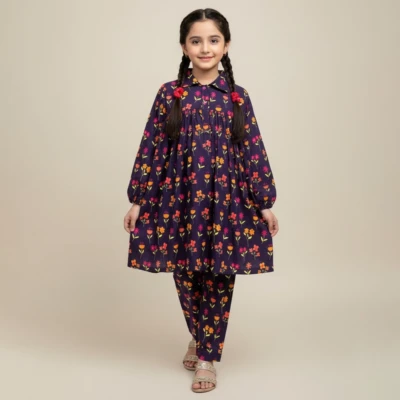 Purple Girls Pakistani Suits