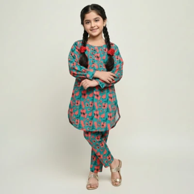 Teal Color Pakistani Clothes Calgary