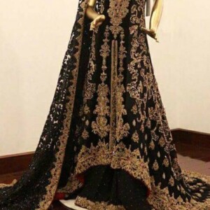 Black Custom Pakistani Bridal Dresses