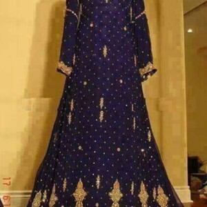 Bride-Blue Custom Pakistani Bridal Dresses