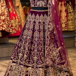 Bride-Purple Custom Pakistani Bridal Dresses