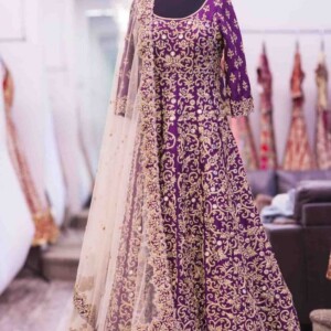 Purple Custom Pakistani Bridal Dresses