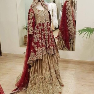 Red & Golden Custom Pakistani Bridal Dresses (2)