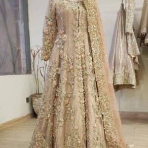 Tea pink Custom Pakistani Bridal Dresses