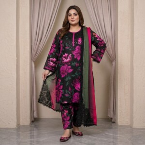 Black Wholesale Plus Size Kameez Shalwar