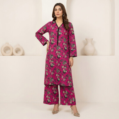 Magenta 2pc fully stitched salwar suits canada