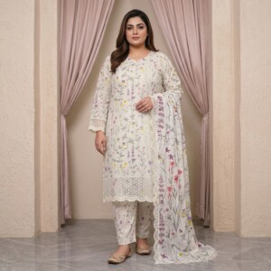 Off white Wholesale Plus Size Salwar Kameez USA