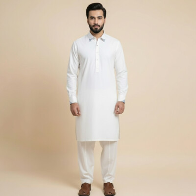 Off white fully stitched salwar suits wholesale