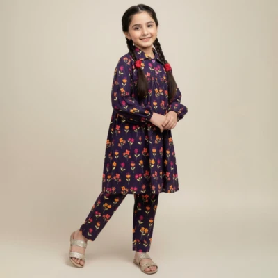 Purple Girls wholesale fully stitched salwar suits)